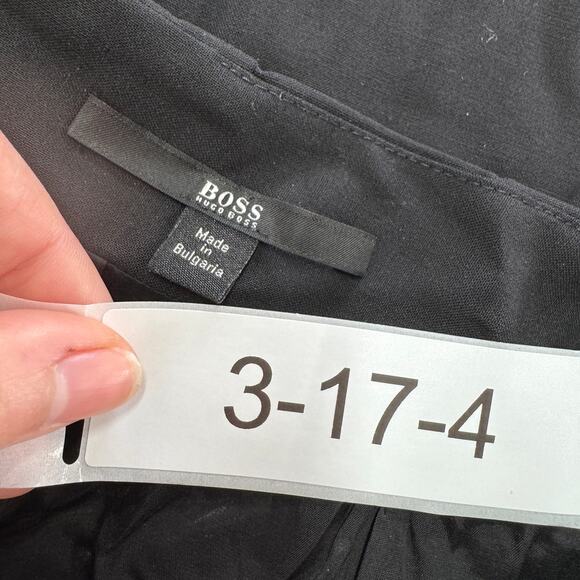 Boss Hugo Boss Skirt Womens Large Black Pencil Straight A Line Career - Picture 6 of 10